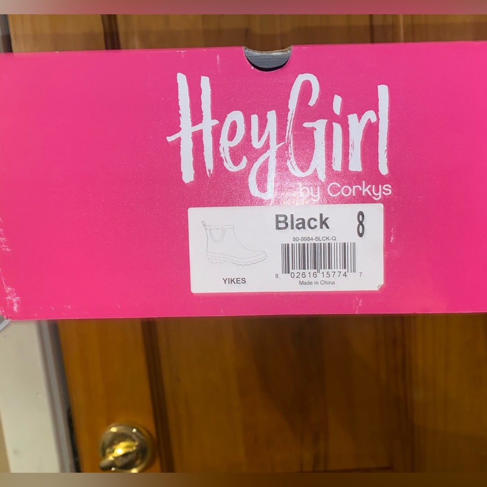 Brand new, never worn, black, Hey Girl Corkys